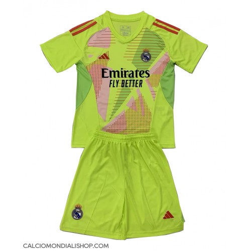 Maglie da calcio Real Madrid Portiere Terza Maglia Bambino 2024-25 Manica Corta (+ Pantaloni corti)